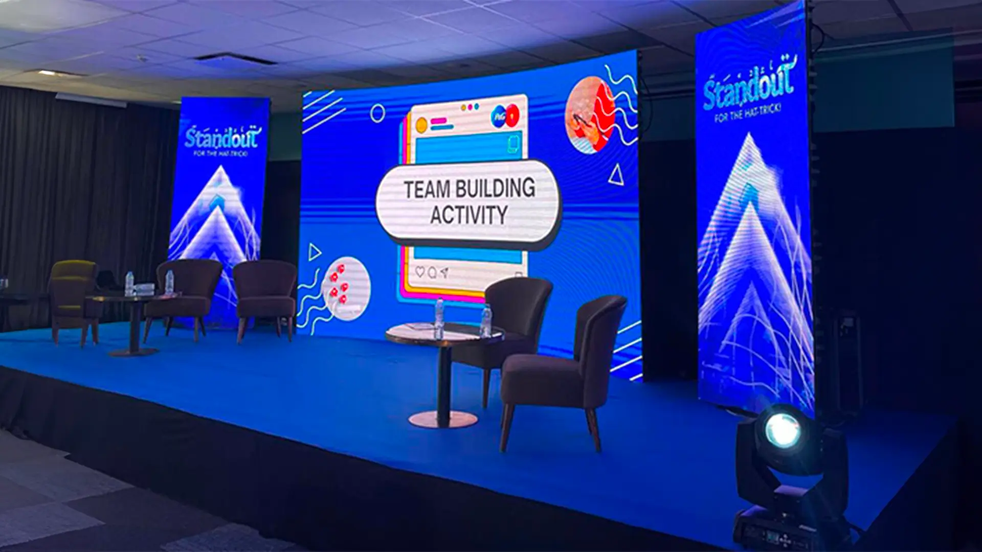 Écrans LED haute définition pour expositions et événements professionnels au Maroc, location d'écrans LED Maroc pour salons et foires. Écran géant LED au Maroc